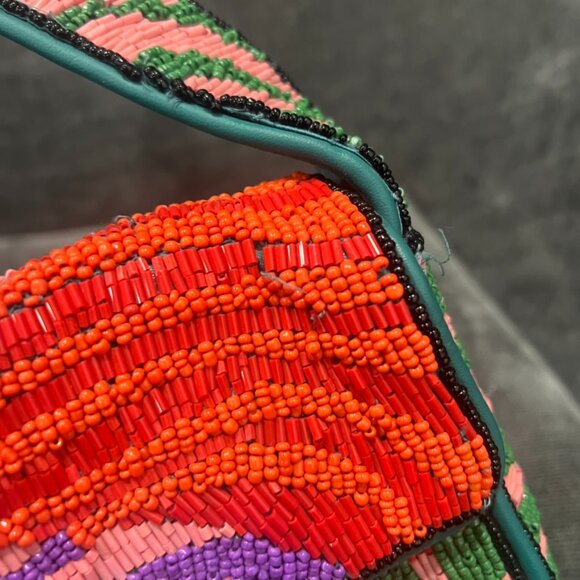 Staud Tommy Beaded Shoulder Bag Acid Swirl - Picture 14 of 14